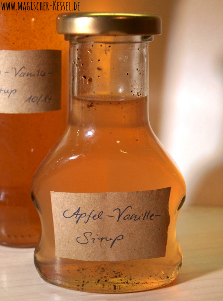 Selbstgekochter Limonadensirup: Apfel-Vanille-Sirup