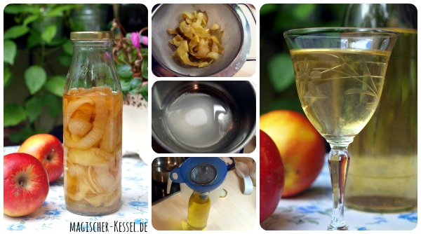 Wie macht man Apfellikör? Rezept für Angesetzten mit Apfelschalen
