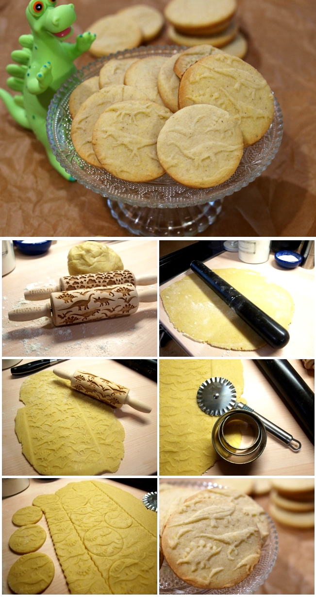 Wie bäckt man Kekse mit Teigrollen mit Muster?