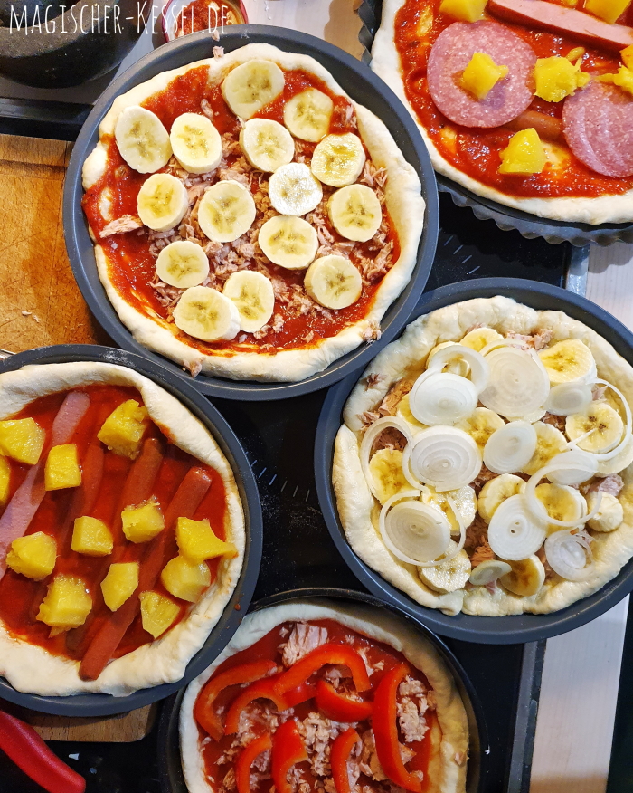 Pan Pizza mit italienischem Pizzateig